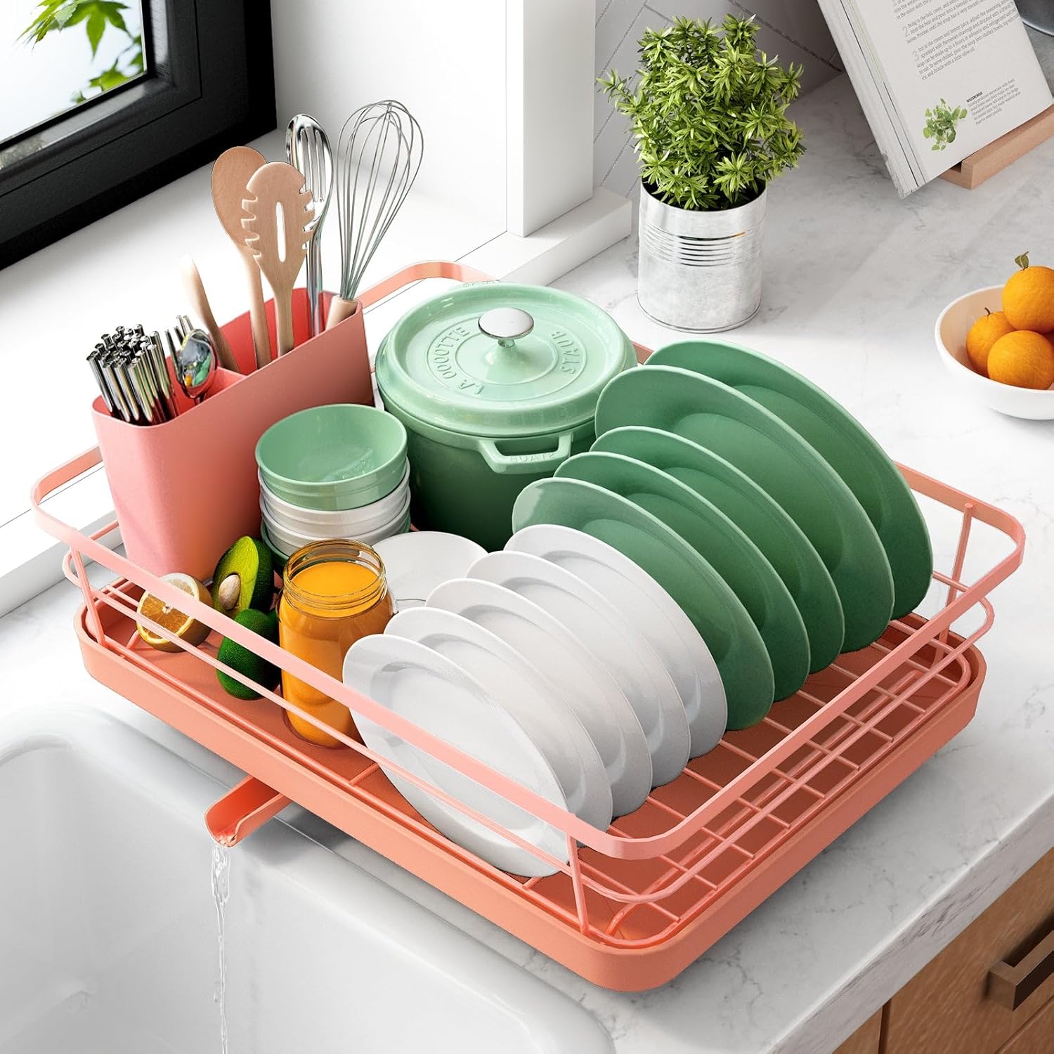 Kitsure Dish Drying Rack Space Saving Dish Rack Dish Racks for Kitch