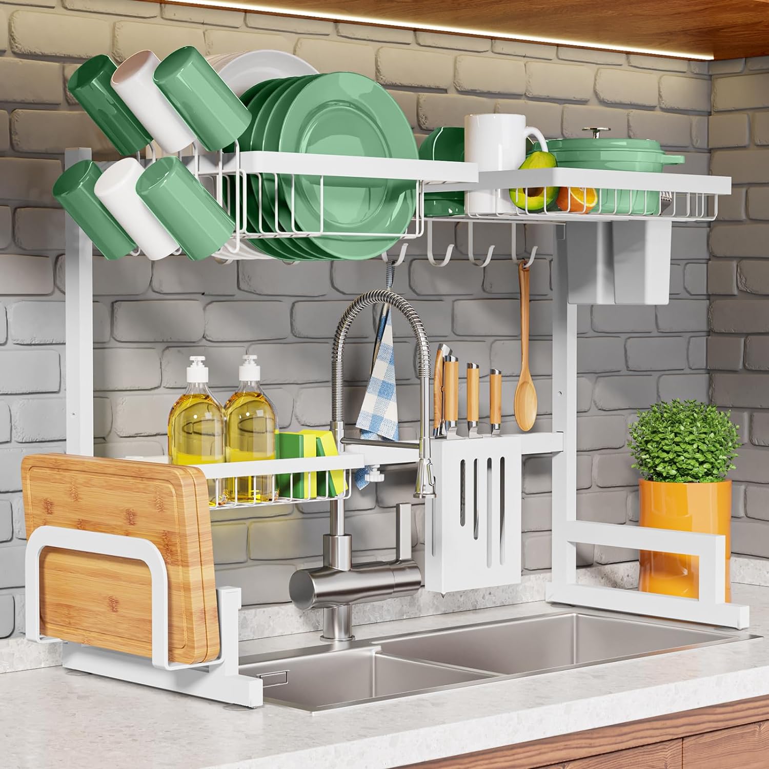 Dish rack cabinet discount design