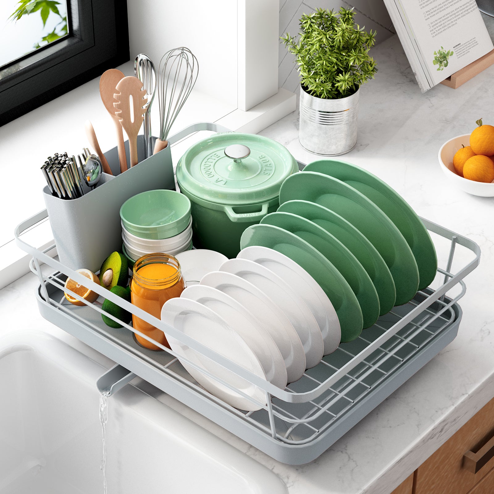 Multifunctional discount dish rack